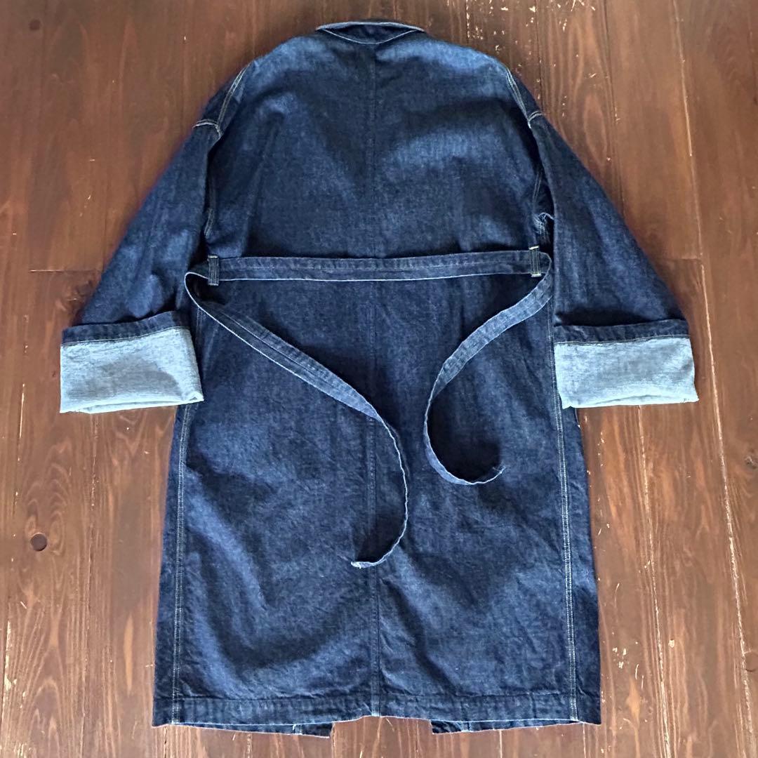 ジ*ー様 GANRYU ガンリュウ 16AW デニムラップロングコート ガウン