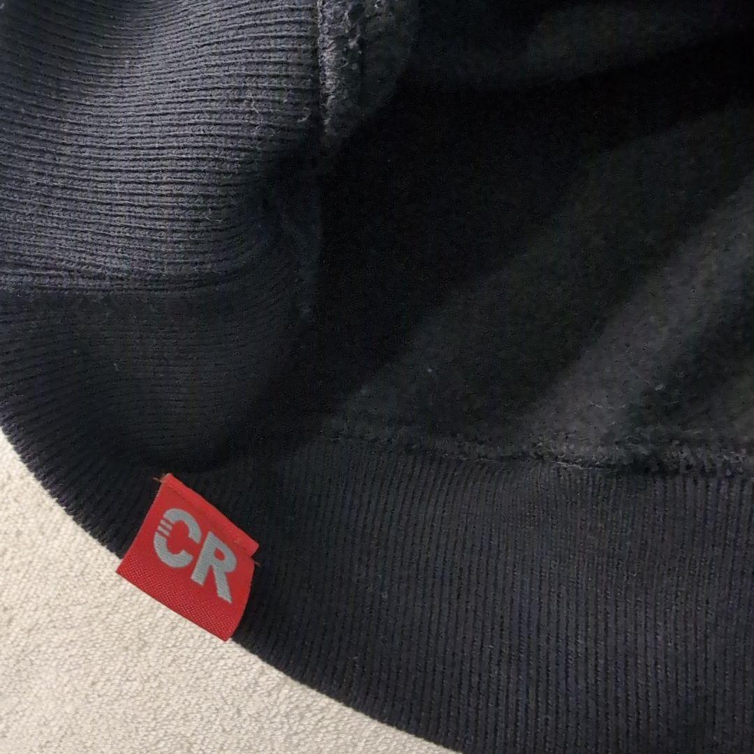 美品Crazy Raccoon オーバーサイズハーフジップスウェット Lブラック