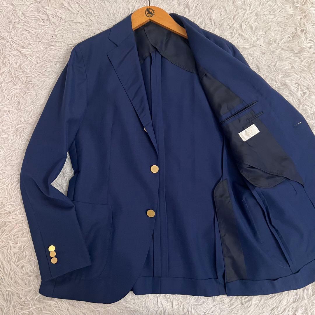 希少美品✨エディフィス ジャケット ドーメル 金ボタン シルク モヘヤ XL