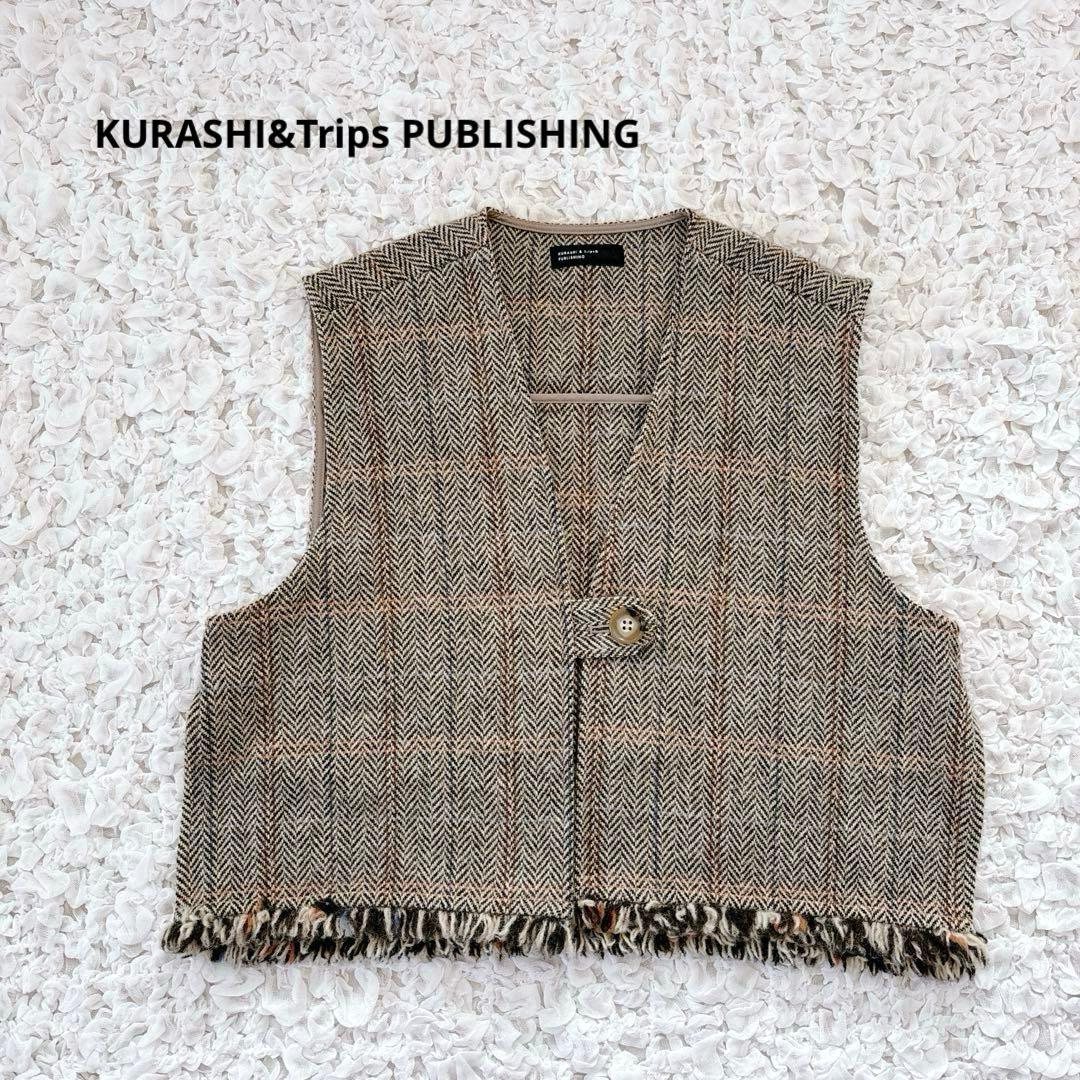 「ワードローブを新鮮に」ヘリンボーン柄のウールベスト / よしいちひろさんコラボ