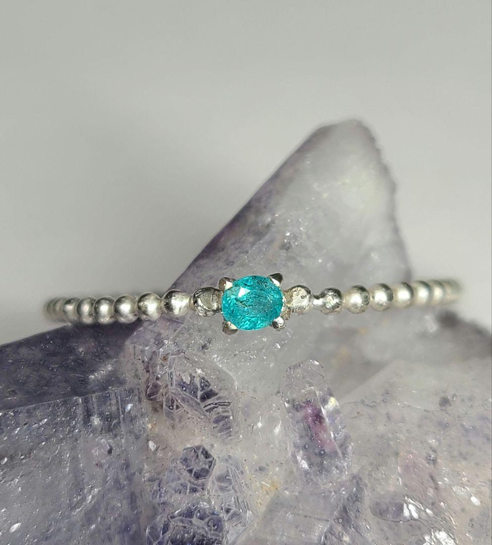 たつみ★ブラジルバターリャパライバトルマリン★リングオーダー