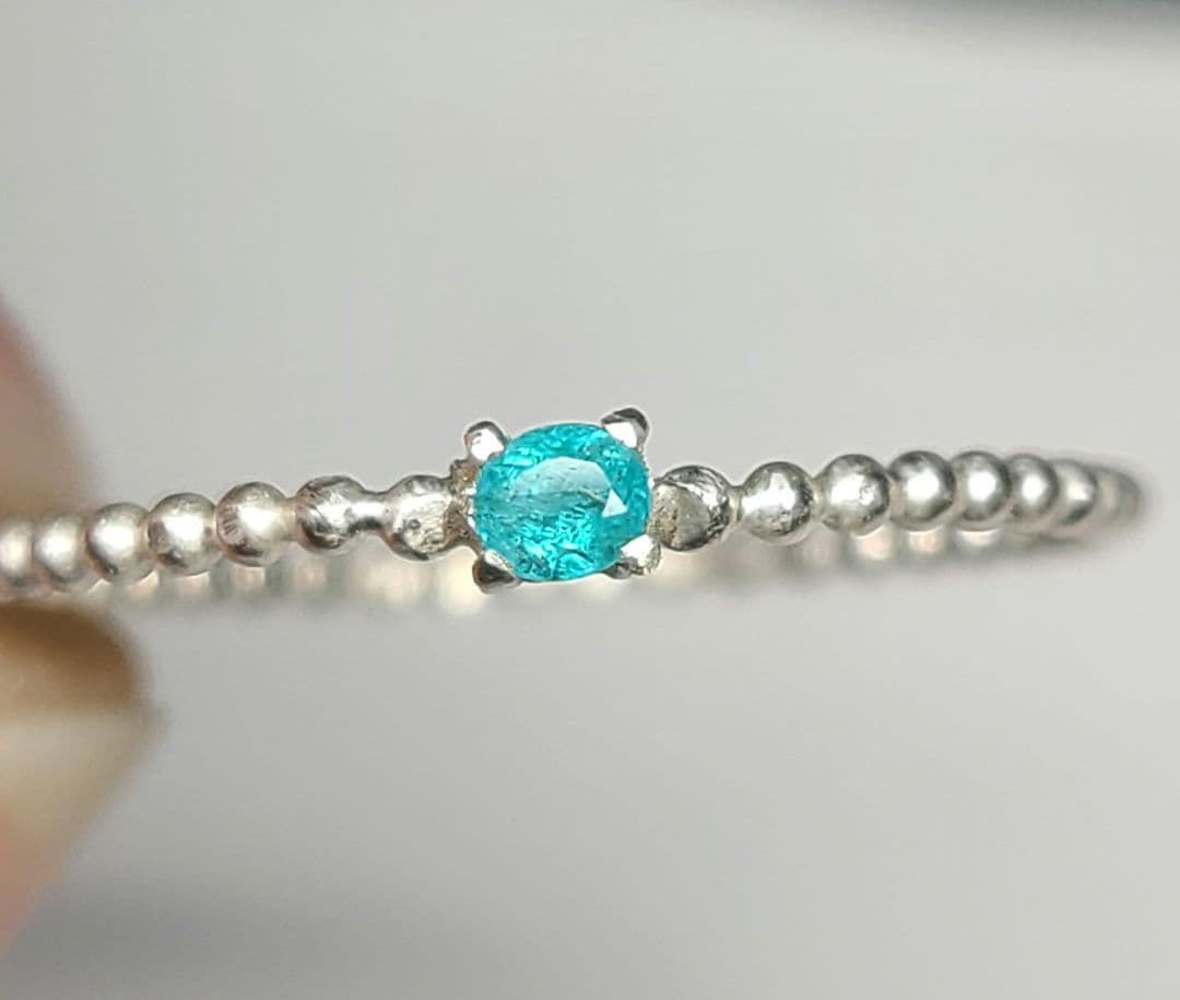 たつみ★ブラジルバターリャパライバトルマリン★リングオーダー