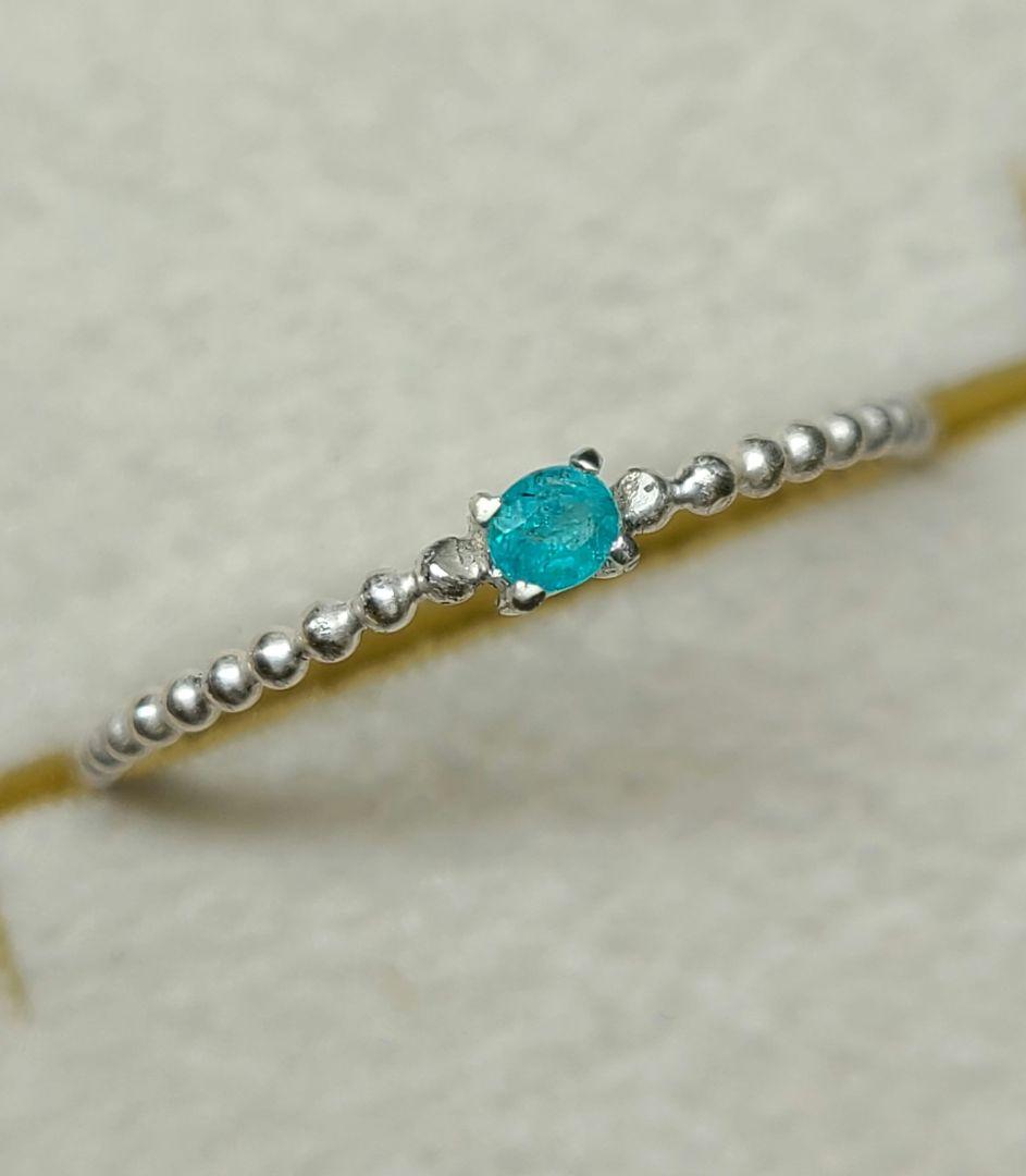 たつみ★ブラジルバターリャパライバトルマリン★リングオーダー