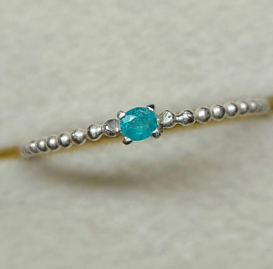 たつみ★ブラジルバターリャパライバトルマリン★リングオーダー