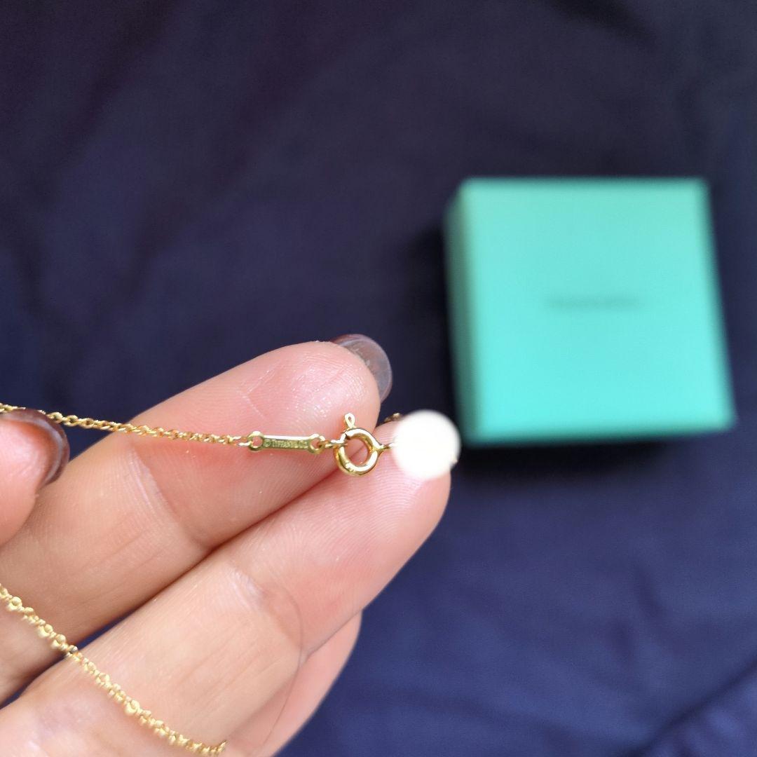 ティファニー バイザヤードネックレス 0.21カラット 750