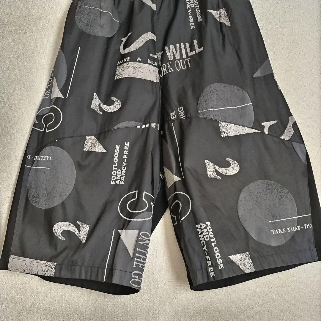 【未使用品】CRESCENT DUO　ワイドパンツ　ロゴジャガード　サルエル風