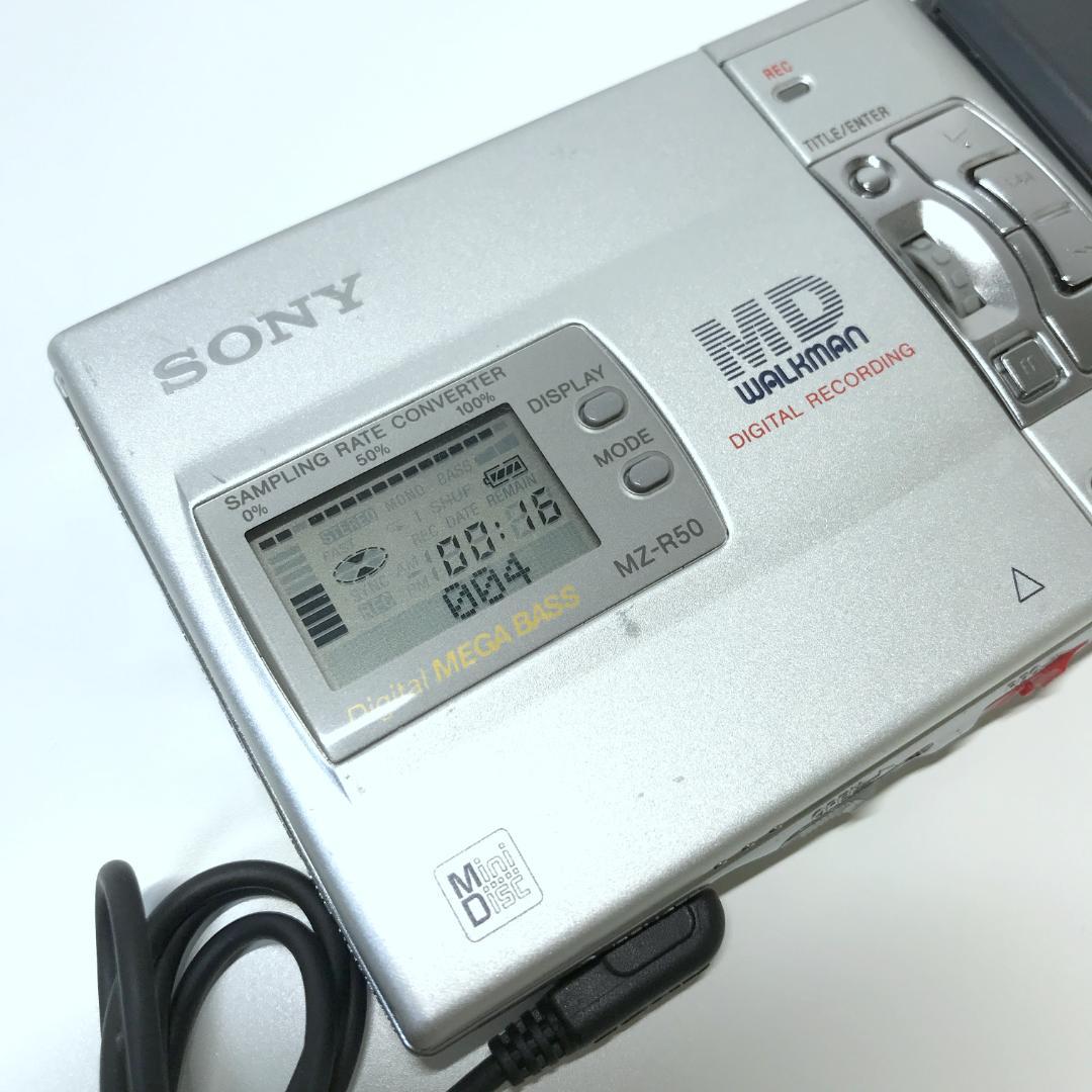 【良品】SONY MDウォークマン MDレコーダー MZ-R50 シルバー