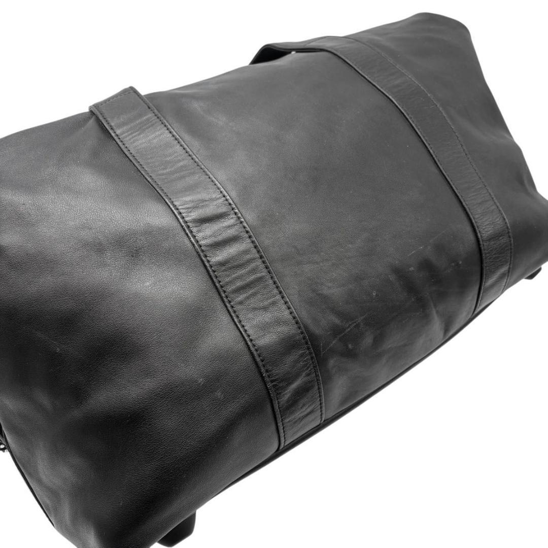 希少 TUMI ボストンバッグ オールレザー 2way ブラック 大容量 鍵付き