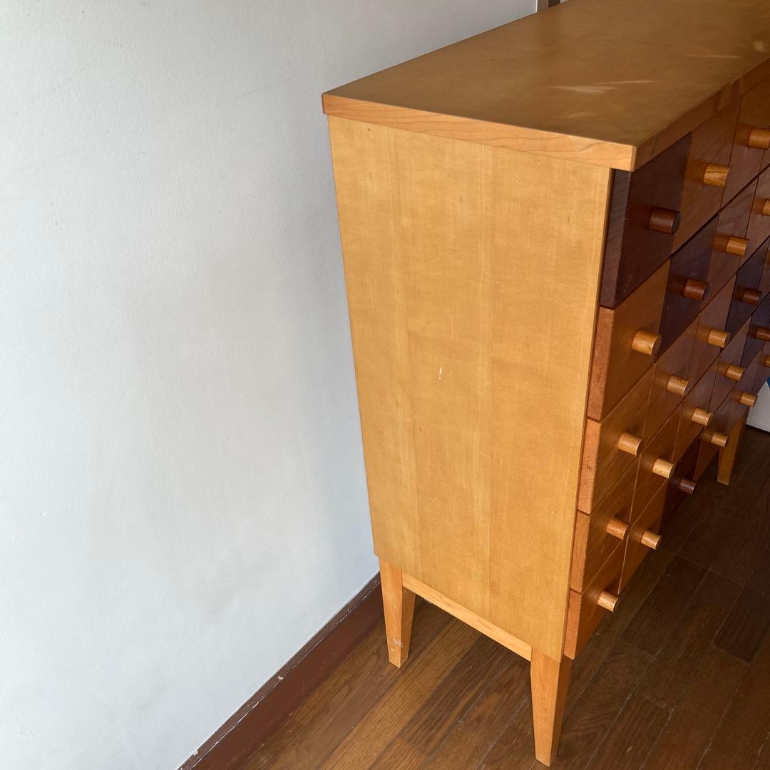 【希少】木製 多段チェスト 12杯 引き出し付き 幅75×奥行32.5×高さ90