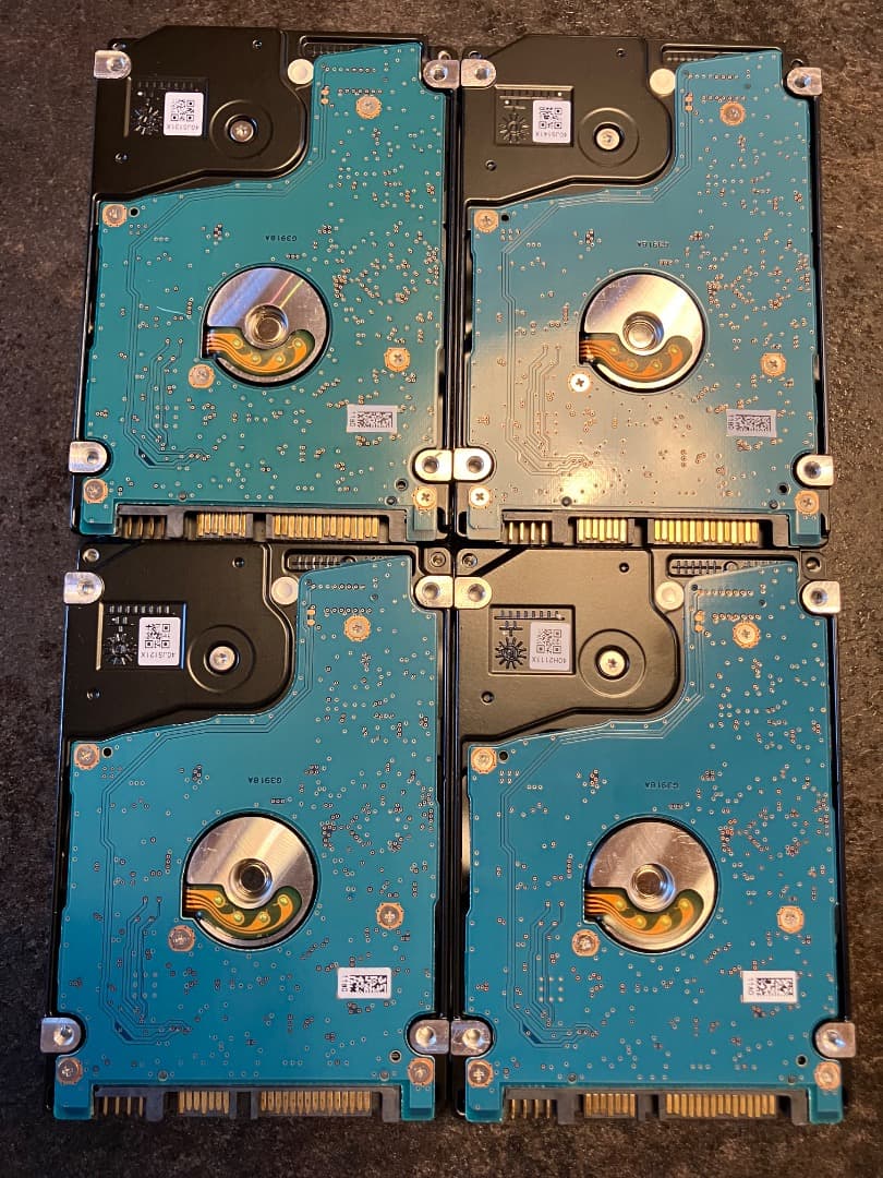 東芝製 3TB 2.5インチ HDD ４本SET