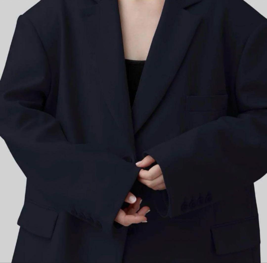 新品　thehighlights テーラードジャケット　ネイビーブラック