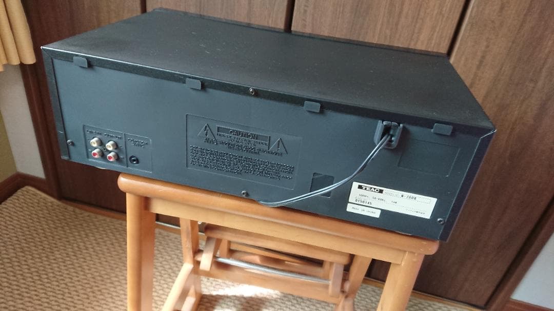 TEAC　ダビングカセットデッキ　W-780R　リモコン付き