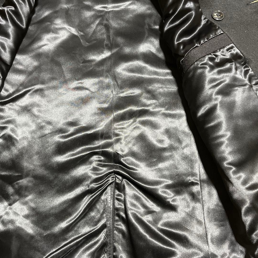 【美品】フィデリティ　Fidelity ウール　Pコート　ミリタリー　XL 黒