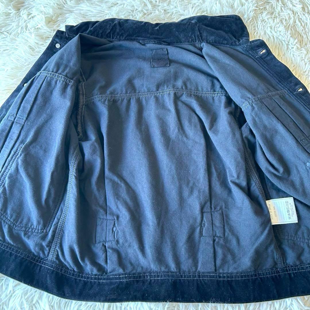 現行モデル　45R ベロア生地　908オール カバーオールジャケットGジャン　黒