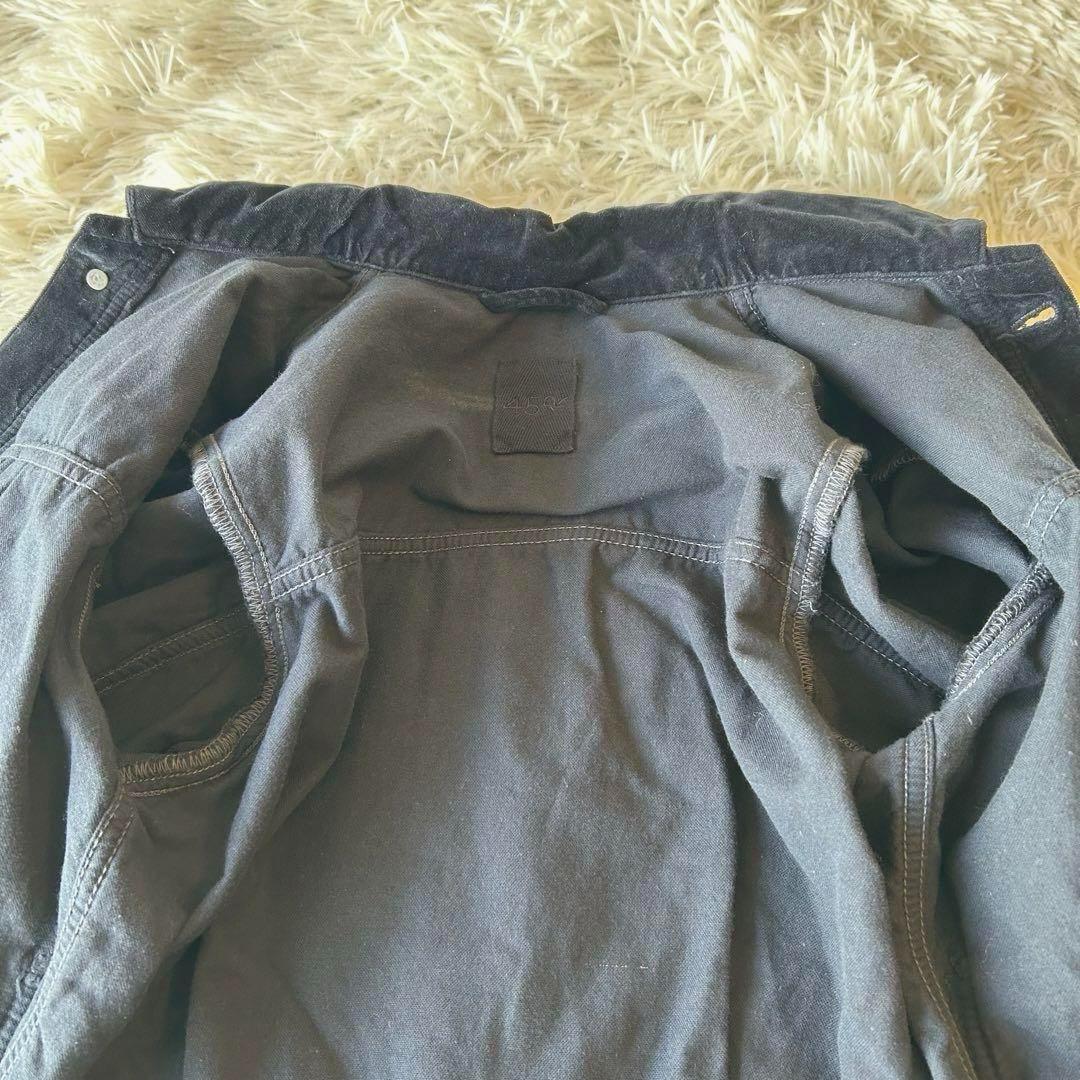 現行モデル　45R ベロア生地　908オール カバーオールジャケットGジャン　黒