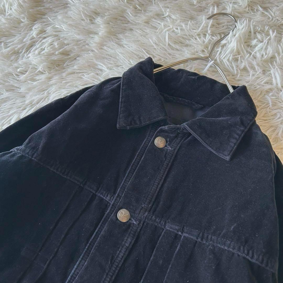 現行モデル　45R ベロア生地　908オール カバーオールジャケットGジャン　黒