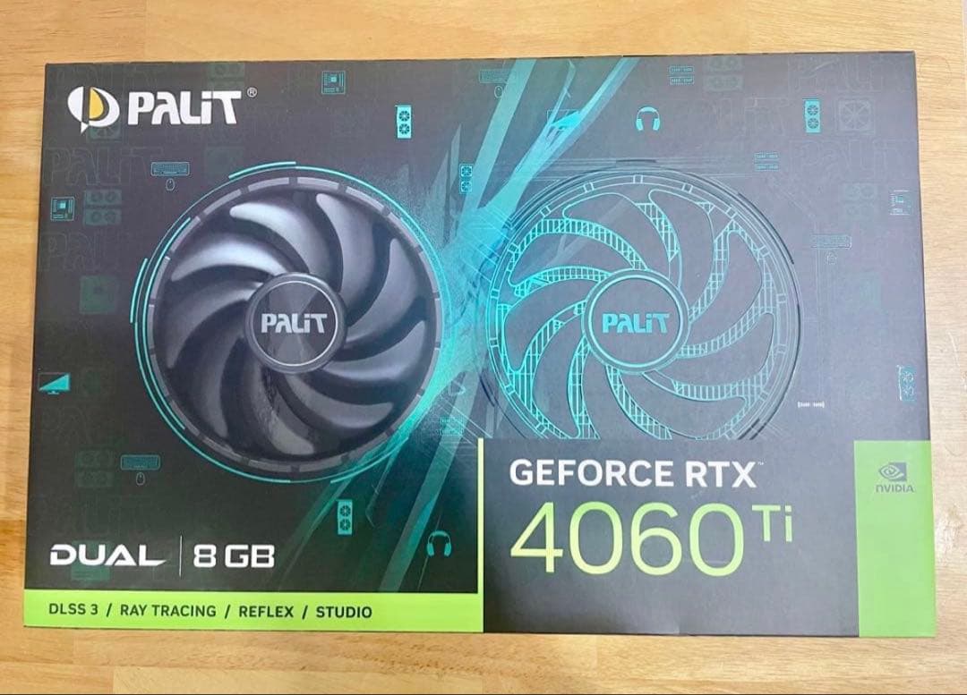 グラフィックボード・グラボ・ビデオカード PALIT GEFORCE RTX 4060 Ti 8GB