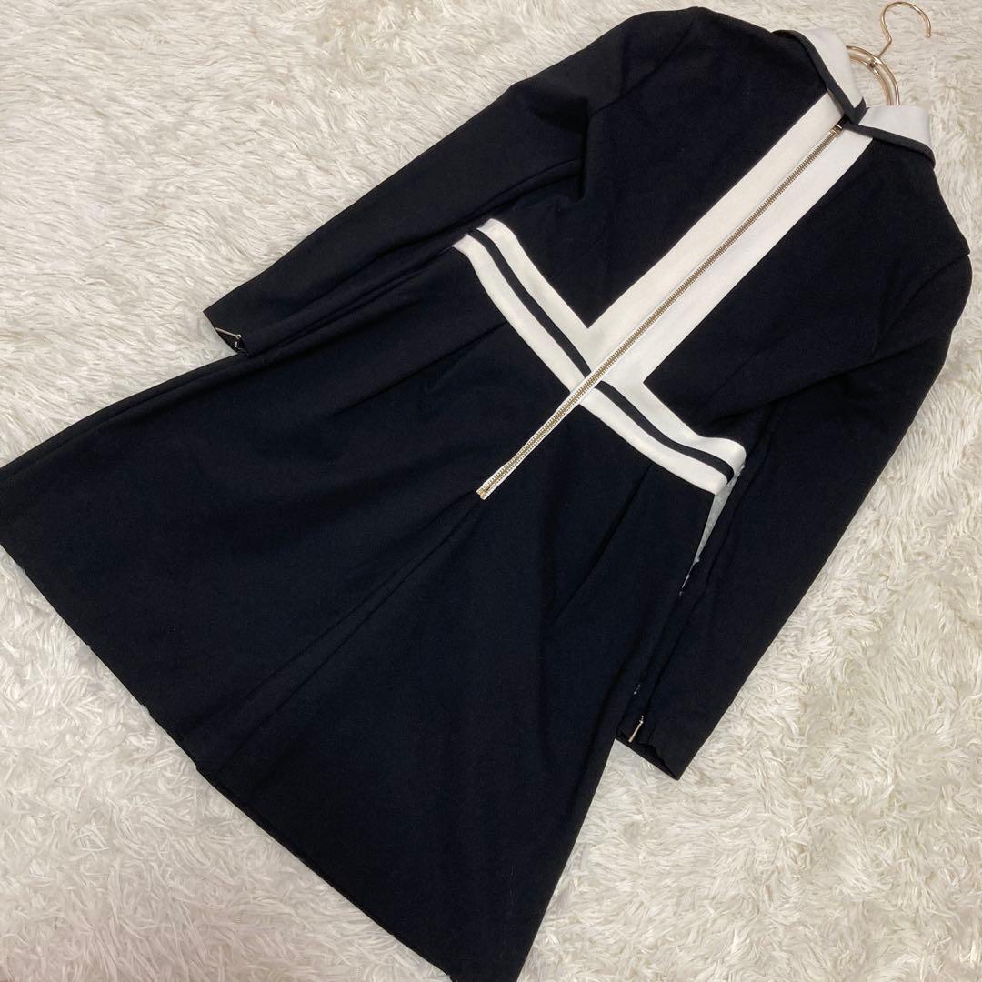 《良品》 TED BAKER 襟付きワンピース ブラック 1 キレイめ 上品