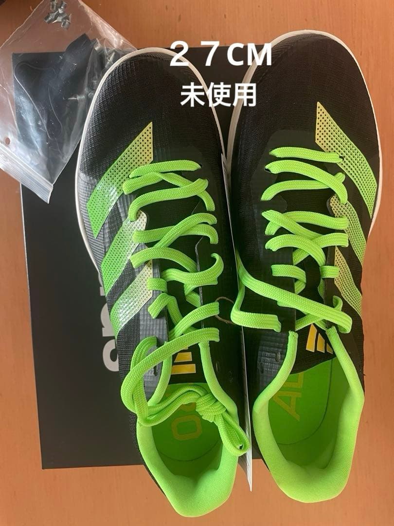 ADIZERO LJ ブラック/グリーン UK 8.5