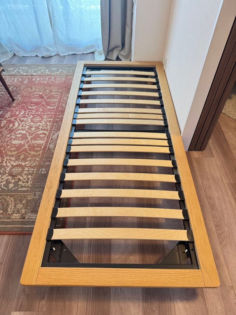 【無印良品】木製シングルベッドフレーム スモール　ヘッドボード付き