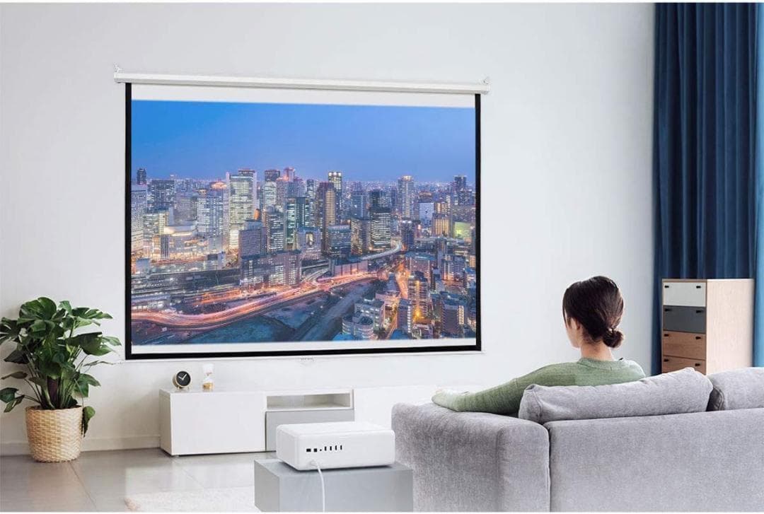 【開封済 未使用品】プロジェクター スクリーン 100インチ 4：3 ４K