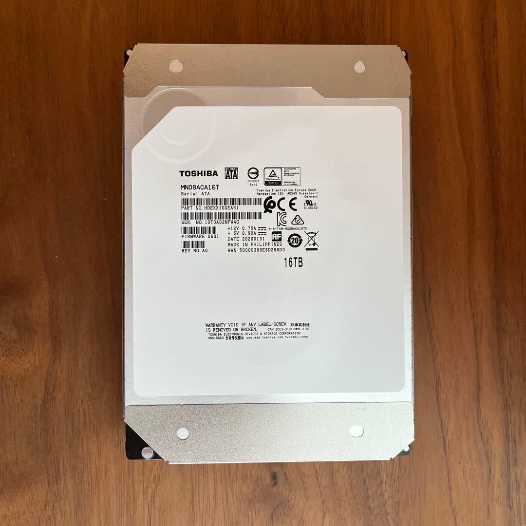 内蔵型ハードディスクドライブ TOSHIBA MN08ACA16T 16TB HDD