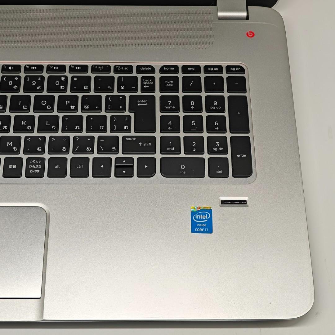 【HP】Envy 高速i7 SSD256GB 16GB 17.3インチノートPC