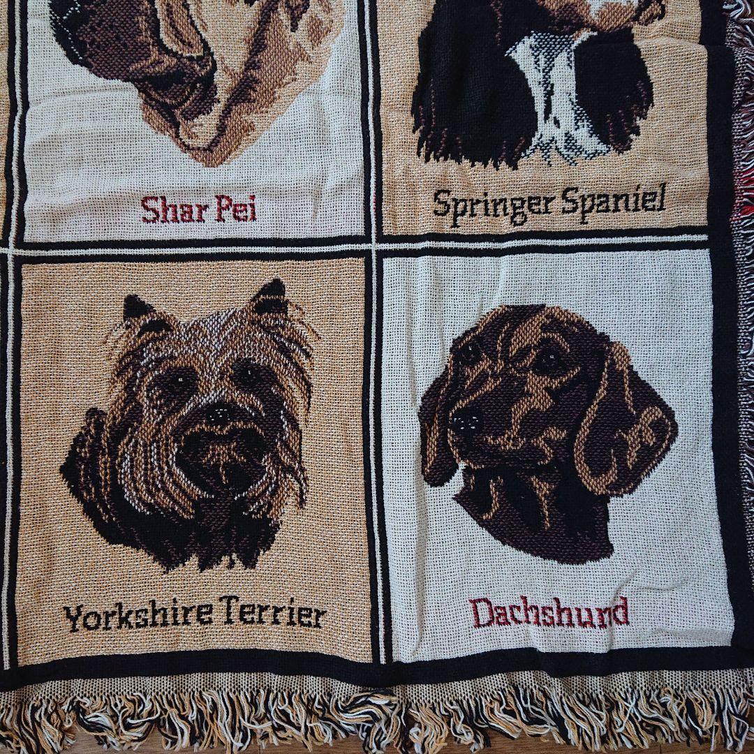 【新品】DOG (20犬種)柄 ラグ/カバー MADE IN U.S.A