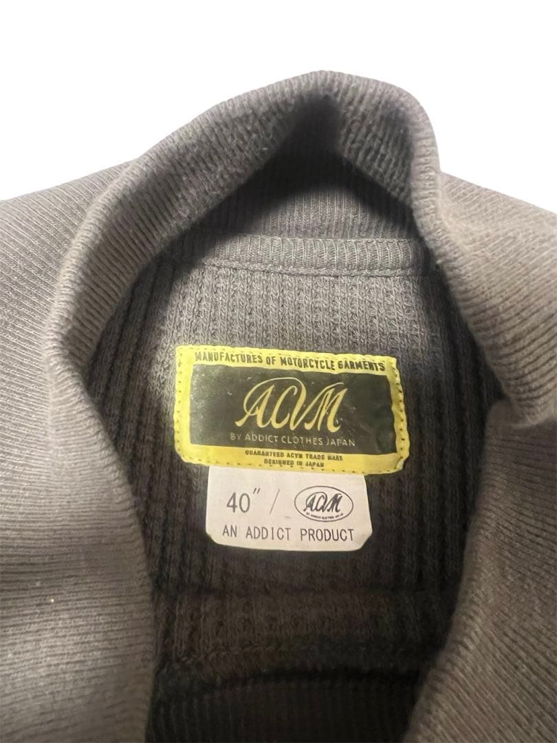 トップス ACVM HEAVY WEIGHT WAFFLE MOC NECK