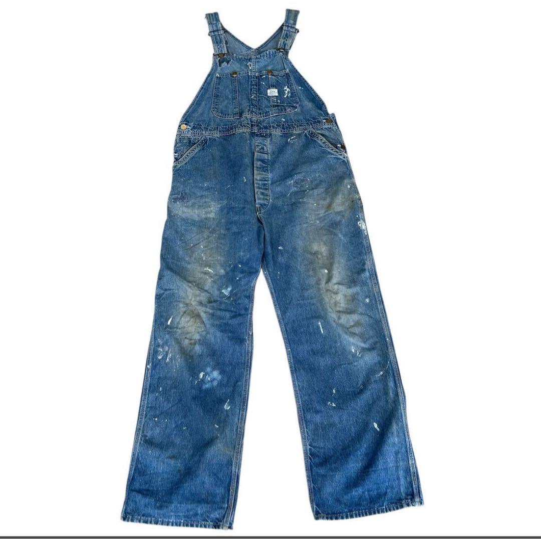 ビンテージ　40s Lee ハウスマーク オーバーオール　ペインター　デニム
