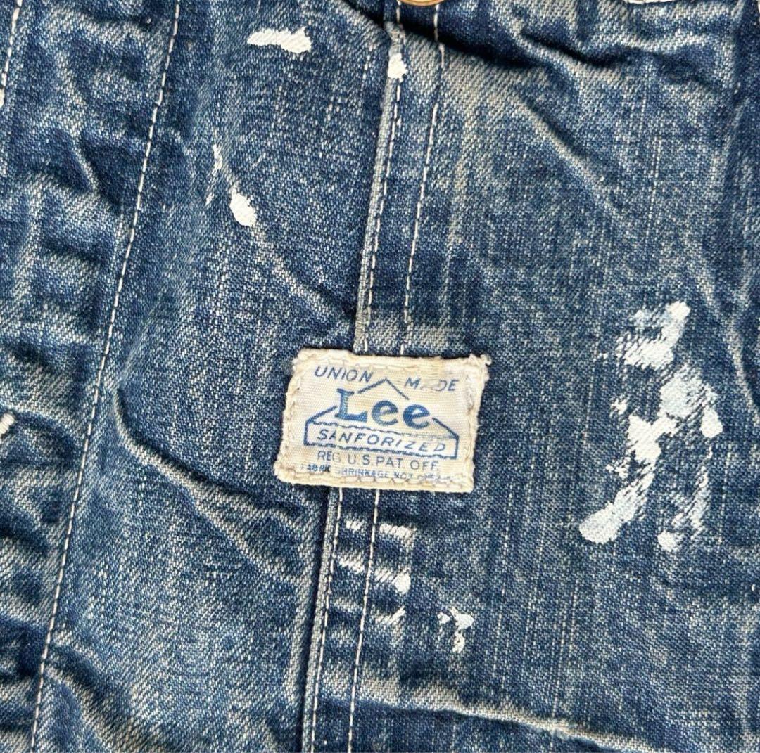 ビンテージ　40s Lee ハウスマーク オーバーオール　ペインター　デニム