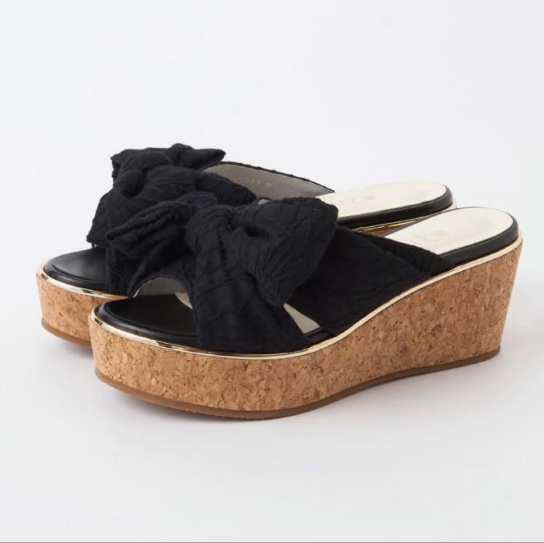 DAIANA（ダイアナ）リボン　ウェッジミュール