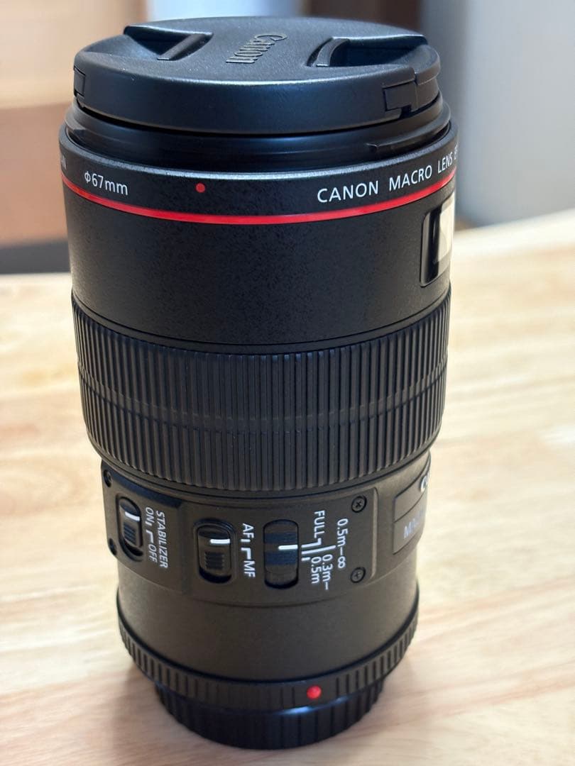 防湿庫保管Canon EF 100mm f/2.8L IS USM マクロレンズ