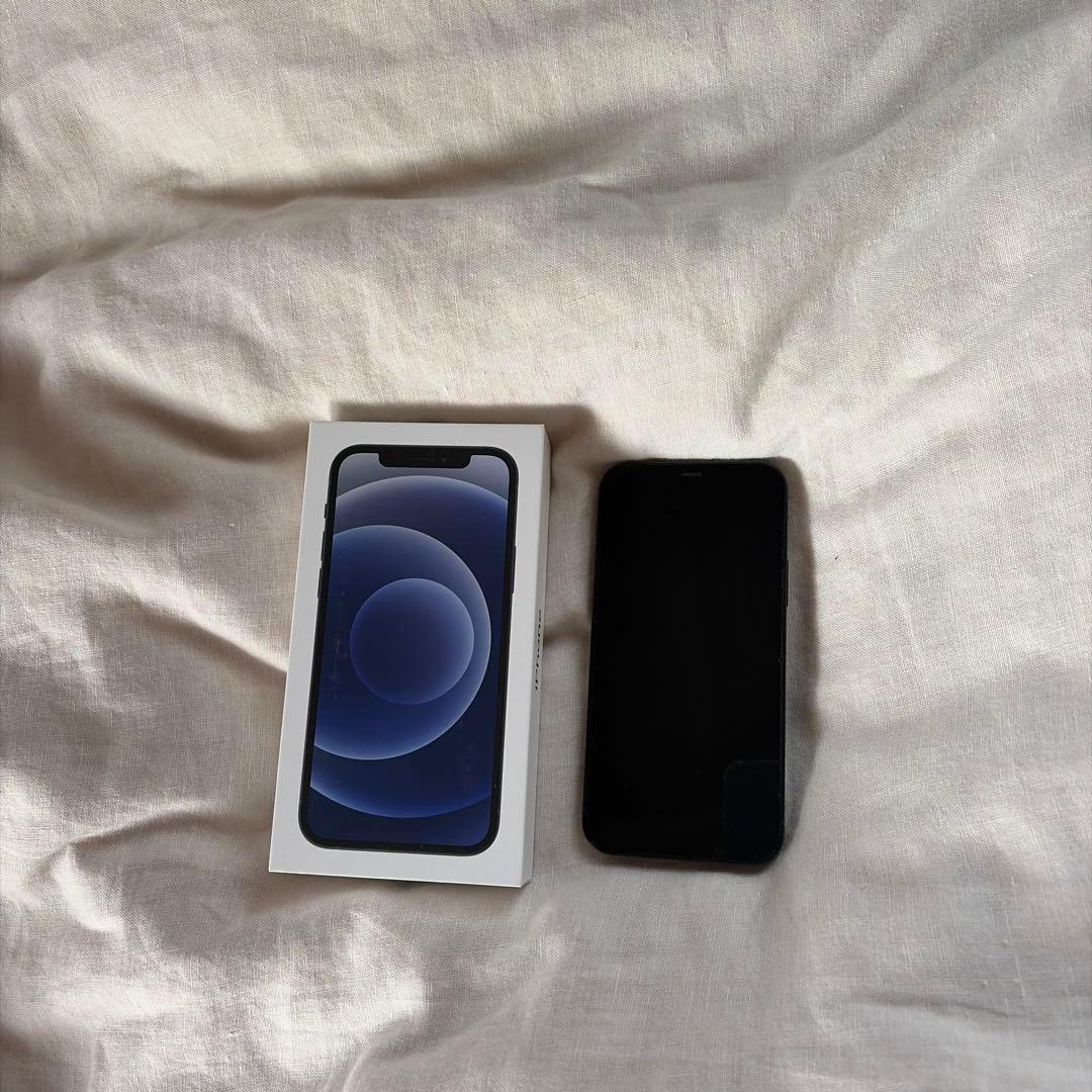 美品iPhone12 ブラック　64GB SIMフリー