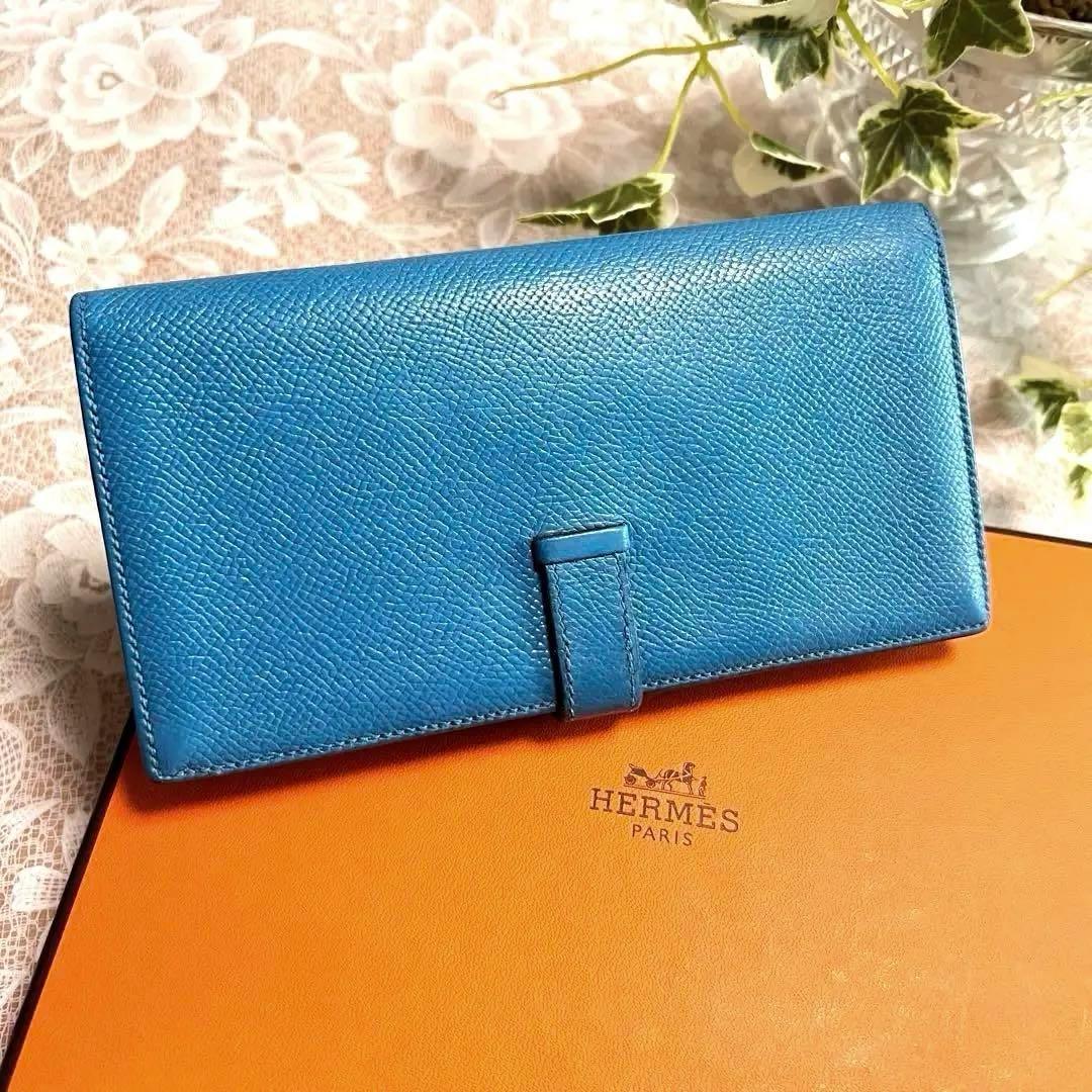 良美品★HERMES エルメス べアン スフレ 長財布★正規品