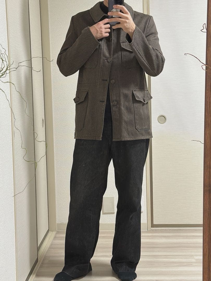 【値下げ可能】ハンティングジャケット　動物ボタン　ユーロ　50s〜