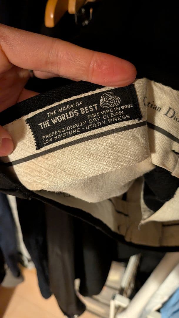 パンツ 80's Christian Dior 2tuck Wool Trousers