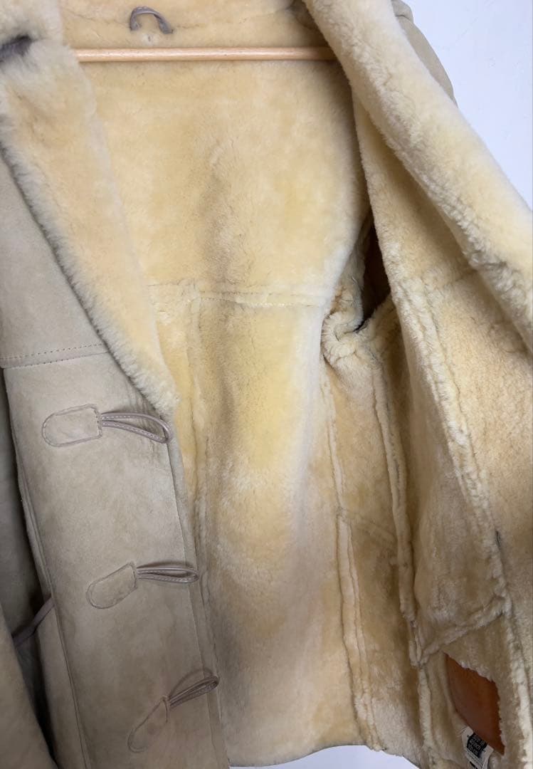 ニュージーランド製 カンタベリー 羊革 ダブルフェイス リアル ムートンコート