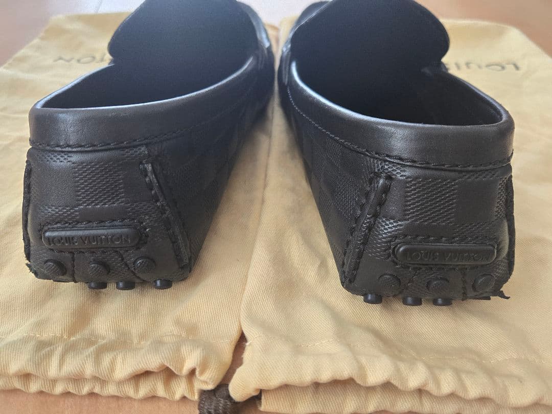 LOUIS VUITTON ダミエパターン ホッケンハイム ローファー