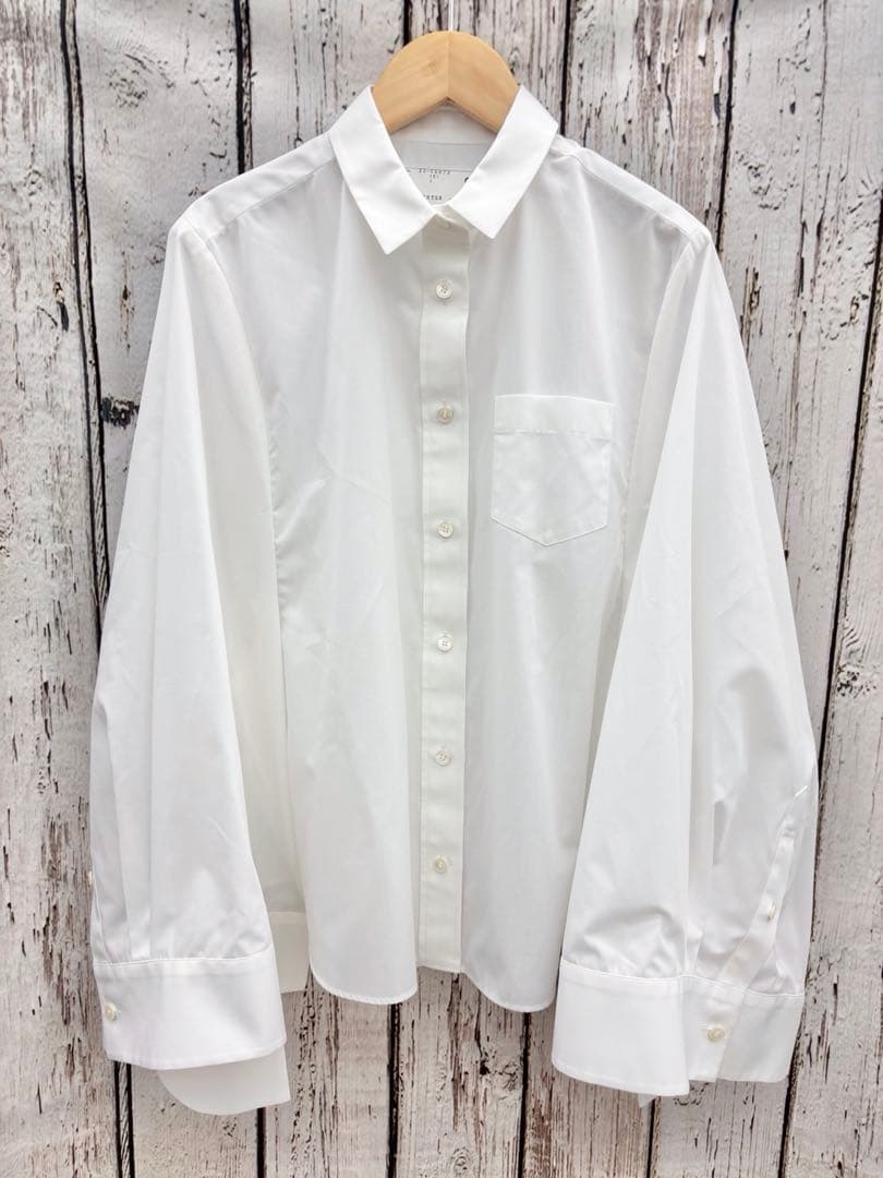 【Y16】sacai コットンポプリンケープ