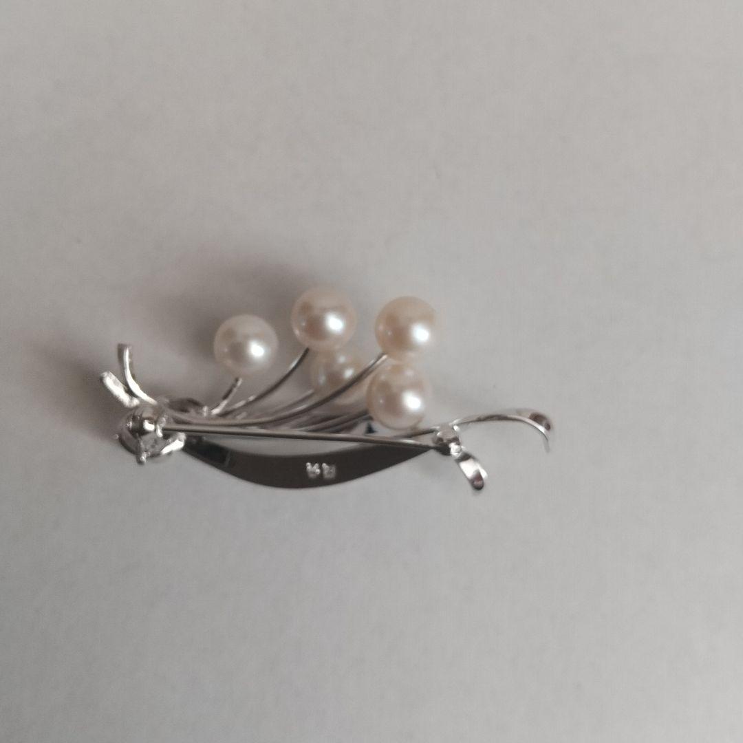 MIKIMOTO ブローチ 本真珠 花 ブーケ