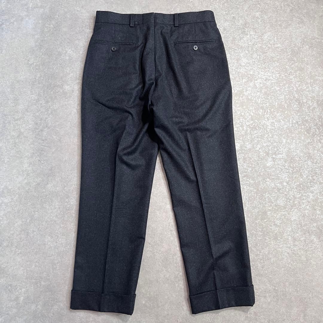 ブルックスブラザーズ カノニコウールフランネルスラックスパンツ チャコールW30