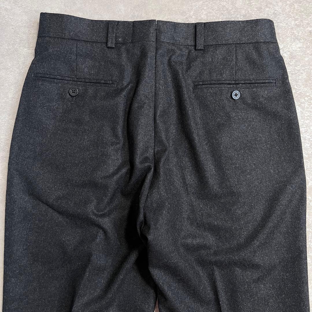 ブルックスブラザーズ カノニコウールフランネルスラックスパンツ チャコールW30