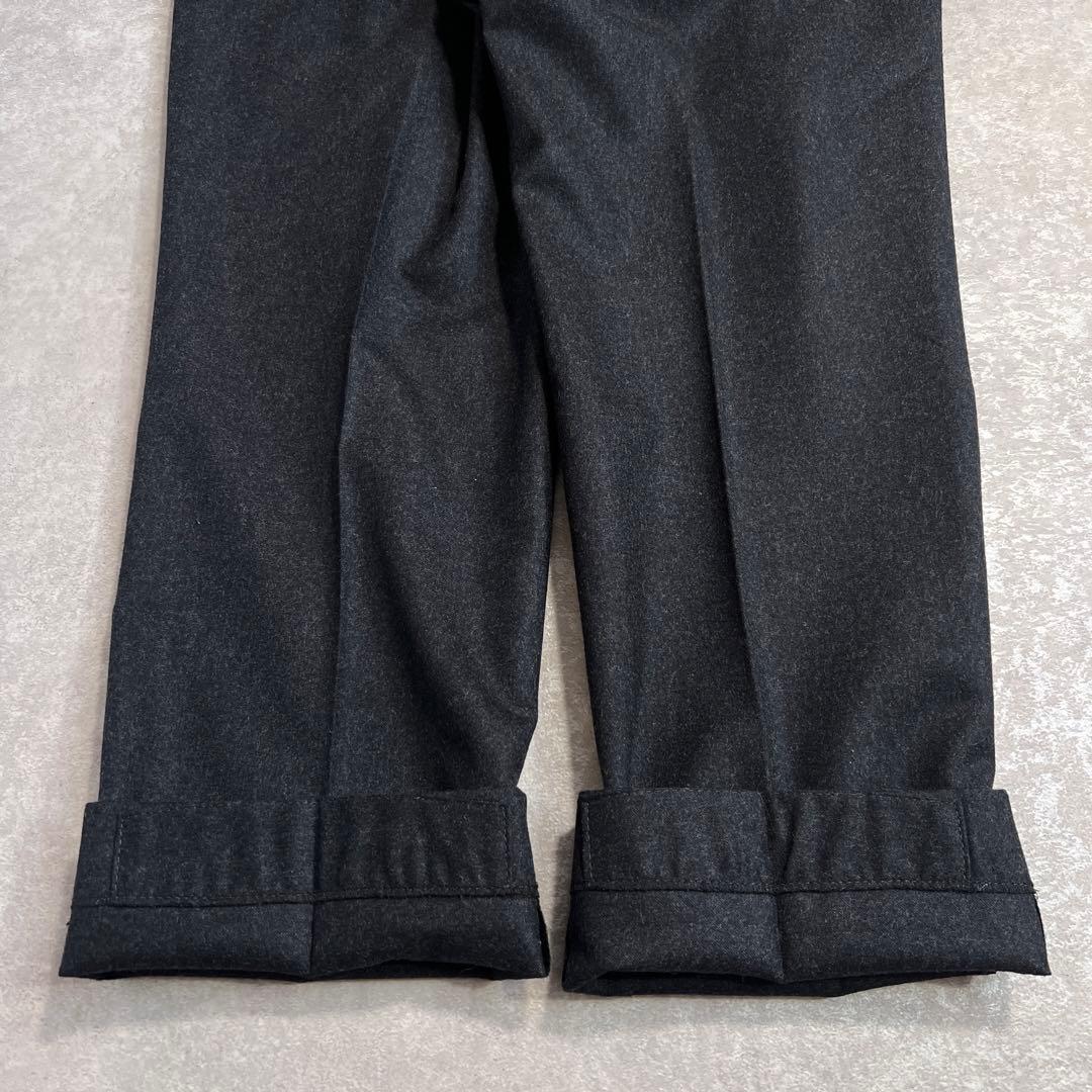 ブルックスブラザーズ カノニコウールフランネルスラックスパンツ チャコールW30