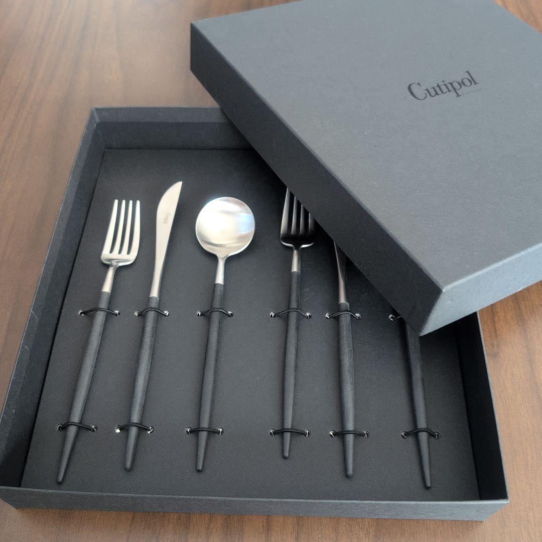 正規品　クチポール　ゴア　デザートセット　ブラック　シルバー　6点