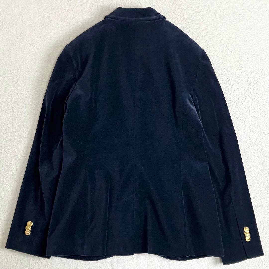 ブルックスブラザーズ　ベロアテーラードジャケット　紺ブレ　金ボタン　サイズ4