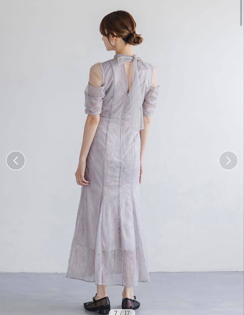 snidel オケージョンドレス　グレー　2025新作