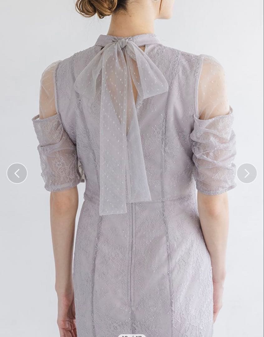 snidel オケージョンドレス　グレー　2025新作