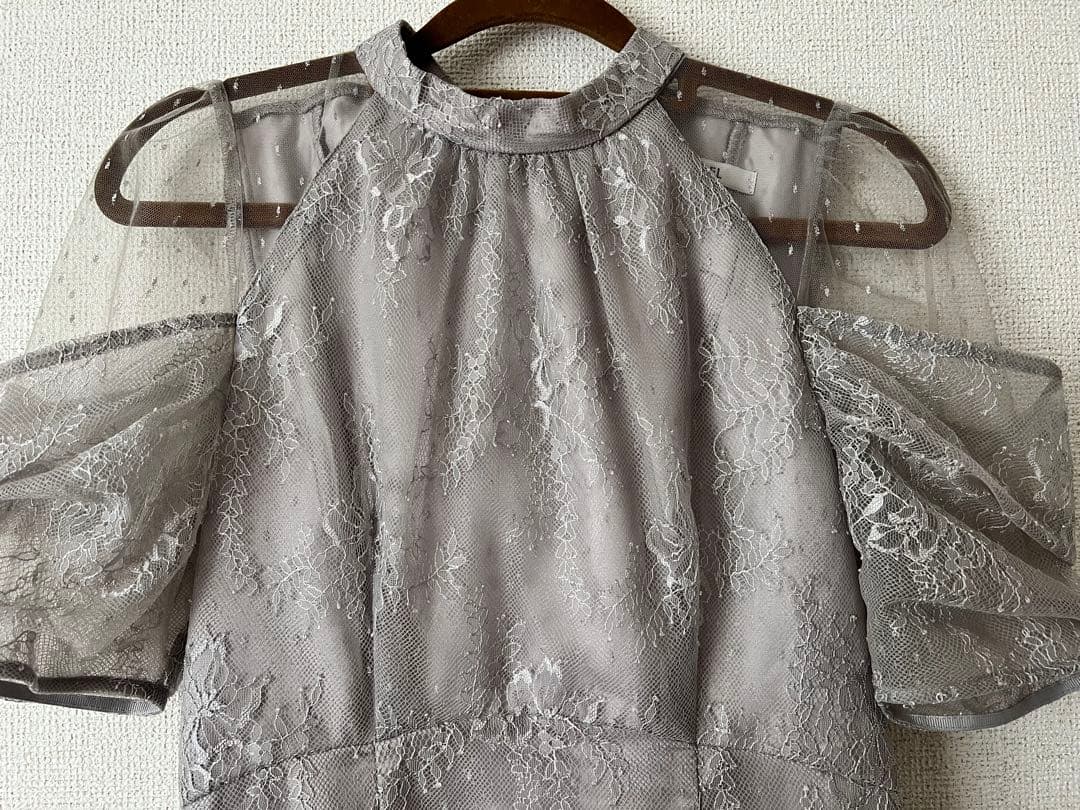 snidel オケージョンドレス　グレー　2025新作