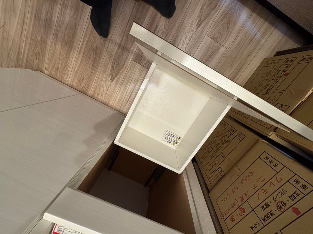 ニトリ 組合せキッチンボード ホワイト 幅101cm高さ202cm奥行43cm